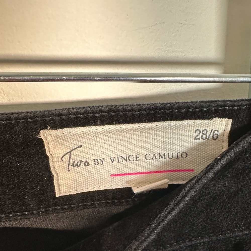 Vince Camuto  Black Corduroy Skinny Jeans Pants Zise 28 - Picture 5 of 12